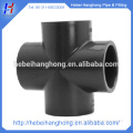 2015 high quality Plastic injection pipe fitting seamless reducer cross